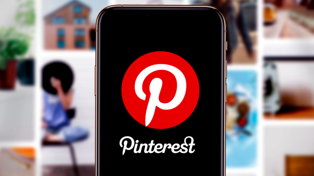pinterest icon on the phone